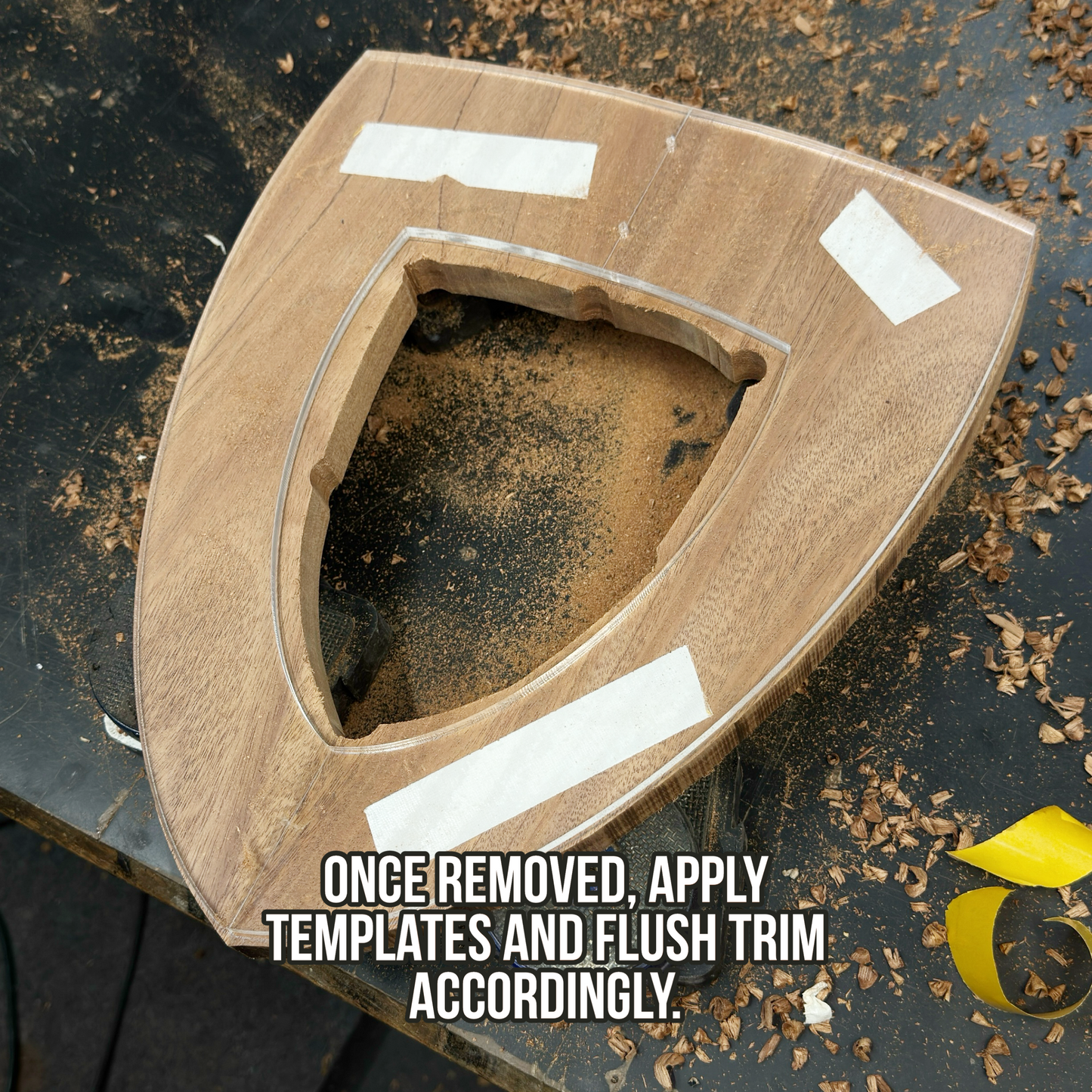 Vertical Guitar Stand Router Templates