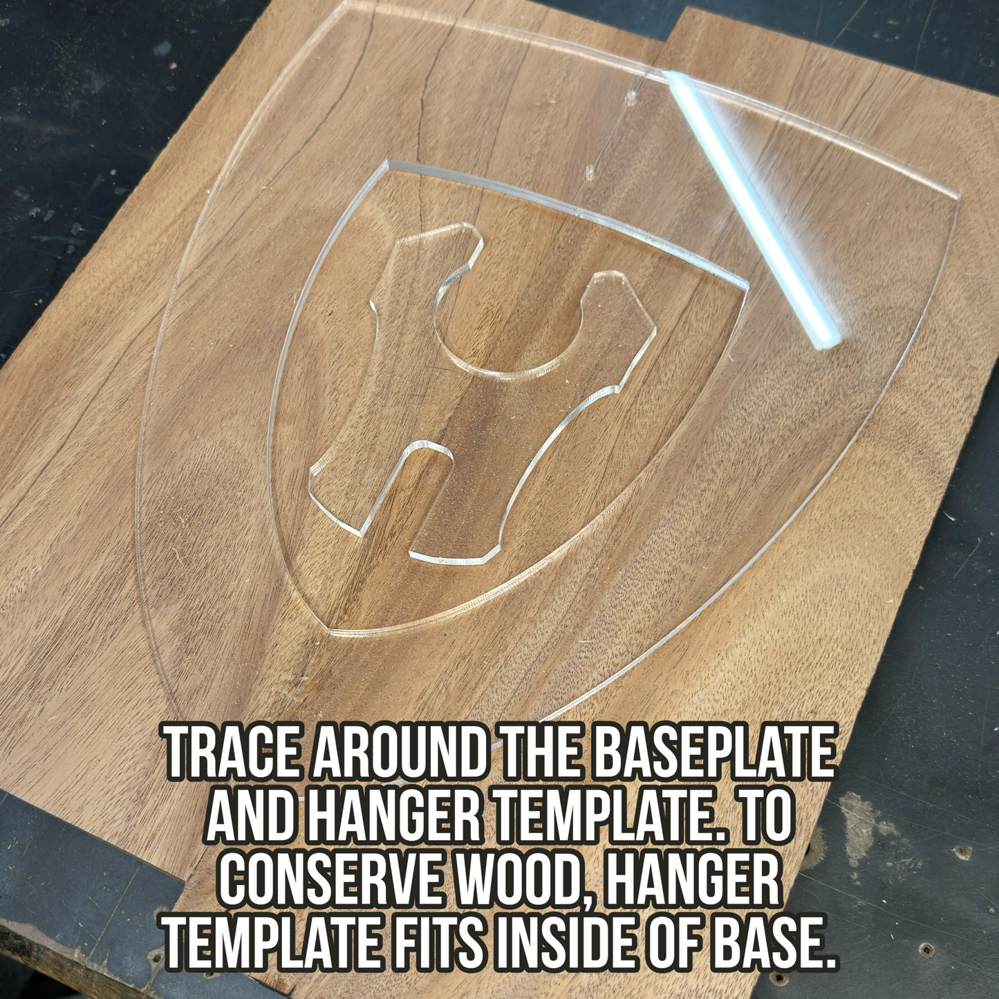 Vertical Guitar Stand Router Templates